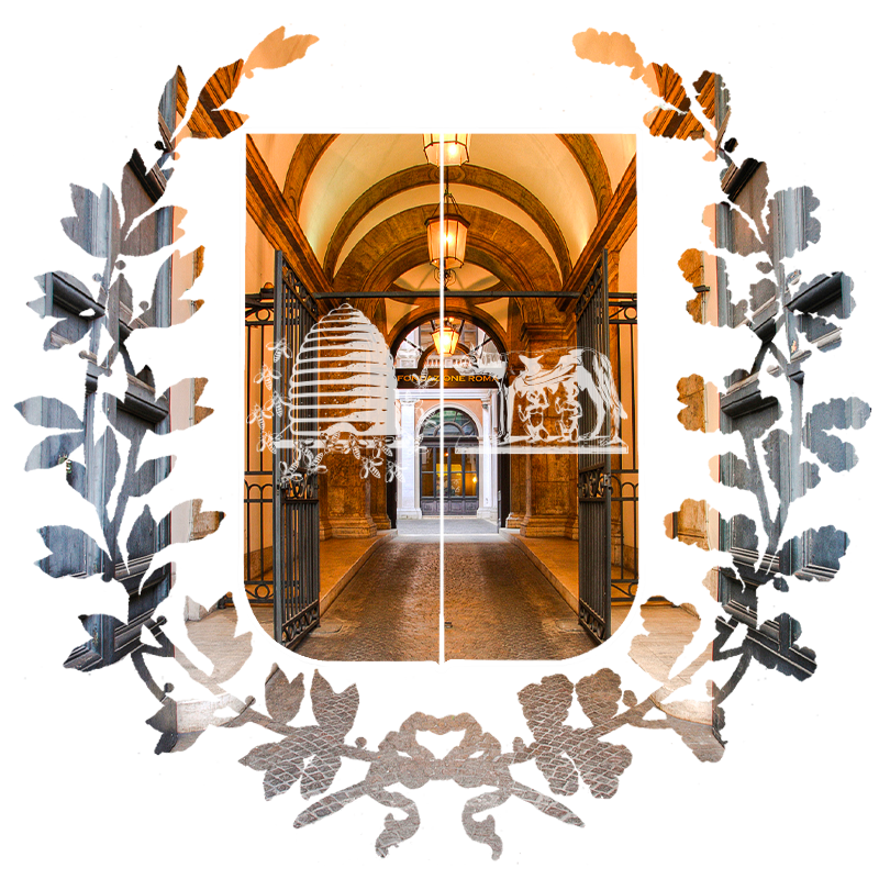 Mask entrance Palazzo Sciarra Colonna - Fondazione Roma