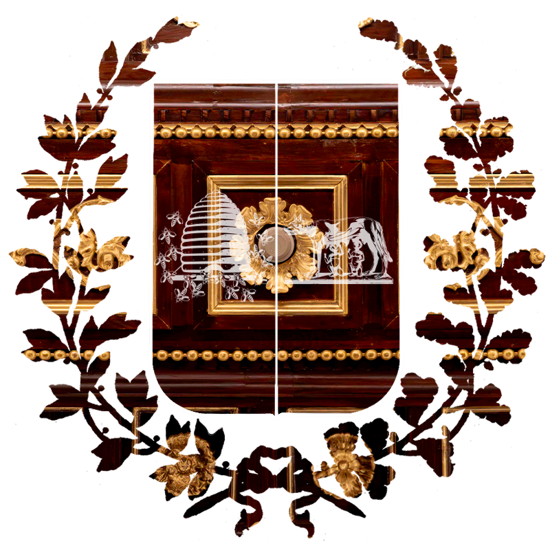 Mask column in the exhibition hall - Fondazione Roma